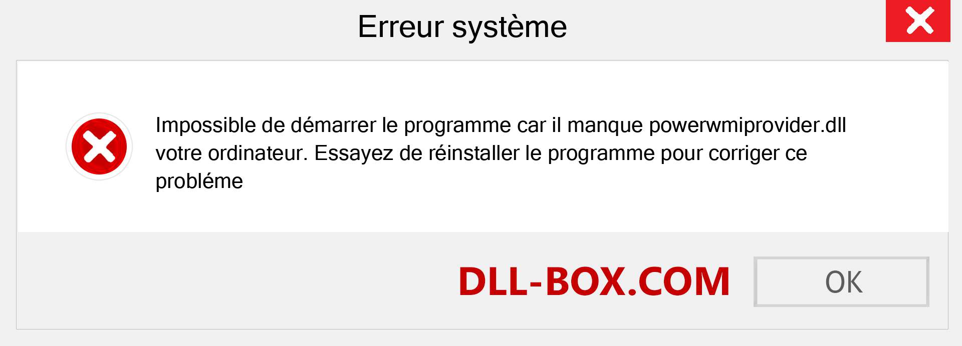 Le fichier powerwmiprovider.dll est manquant ?. Télécharger pour Windows 7, 8, 10 - Correction de l'erreur manquante powerwmiprovider dll sur Windows, photos, images